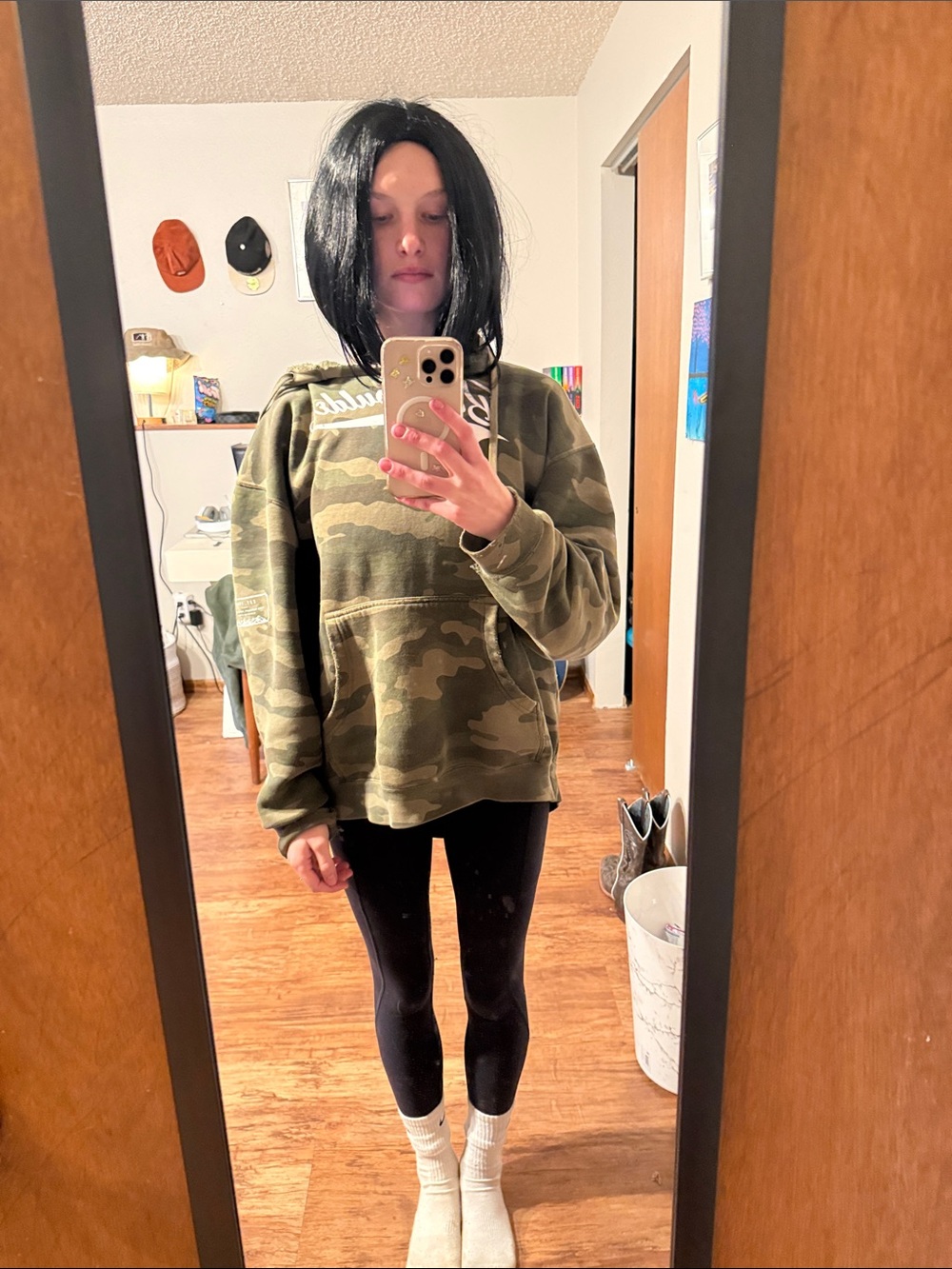 Unisex Black Wig